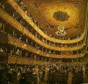 Gustav Klimt salongen, gamla burgtheater France oil painting artist
